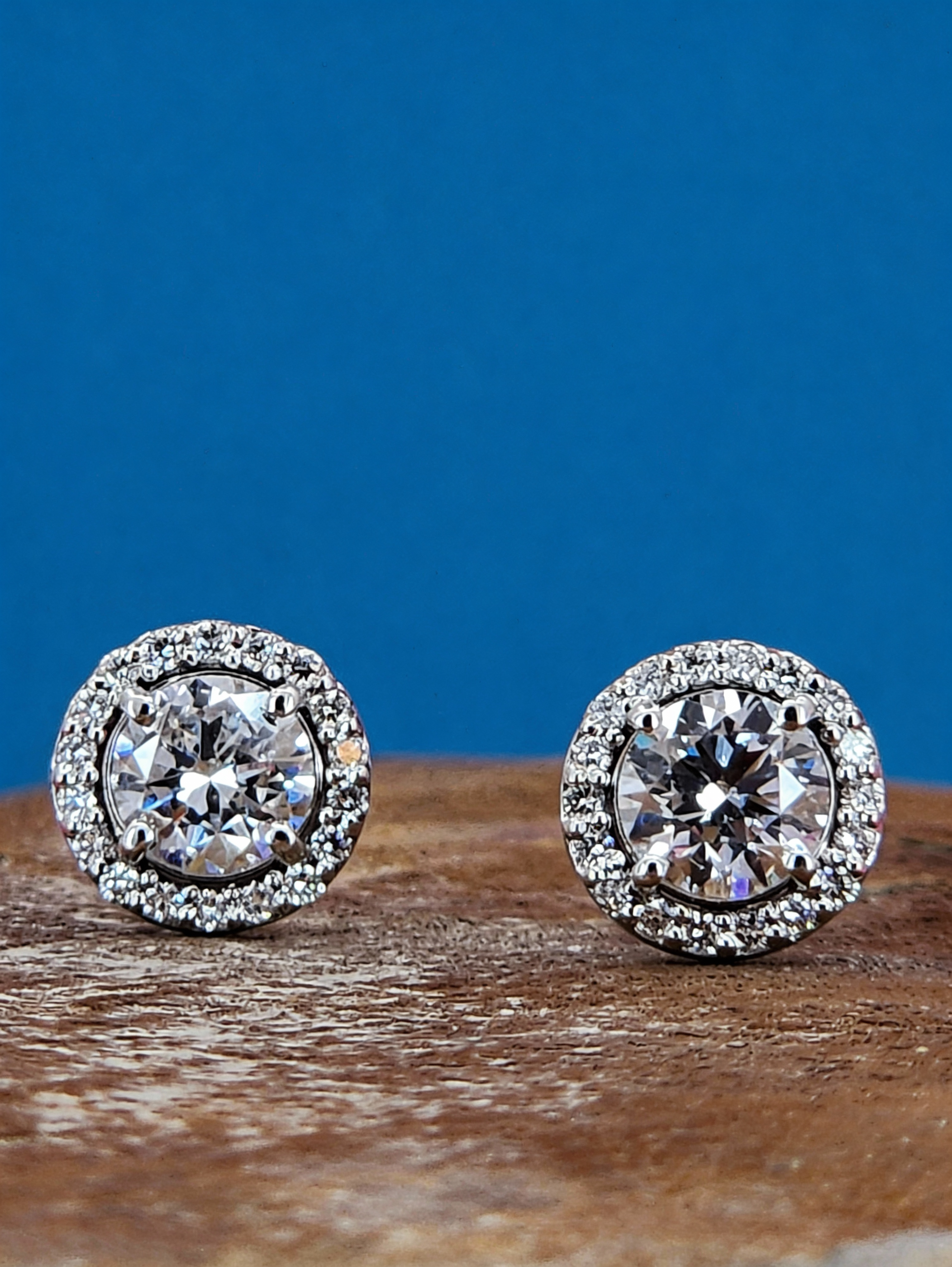 A beautiful pair of stud earrings