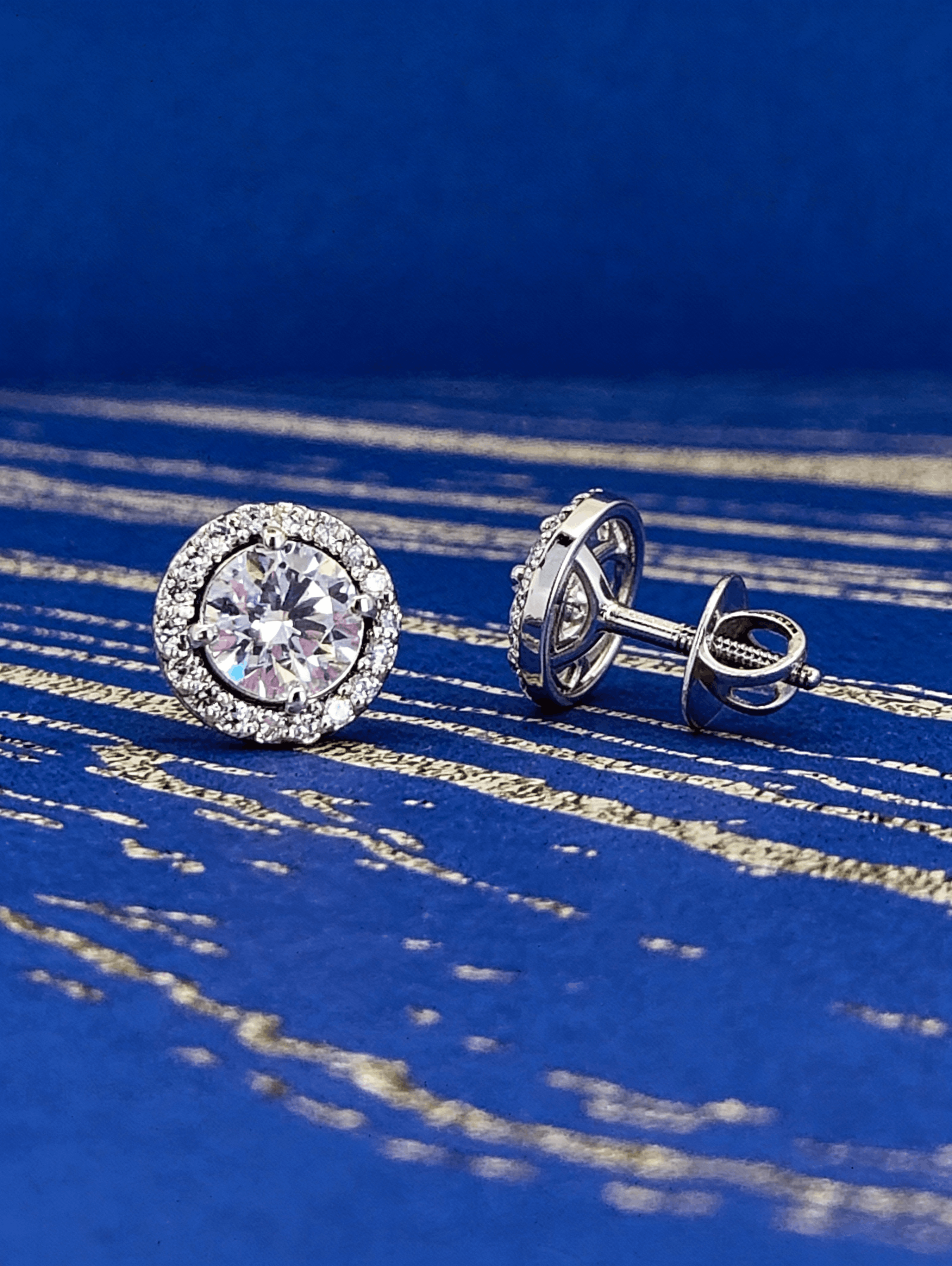 A beautiful pair of stud earrings
