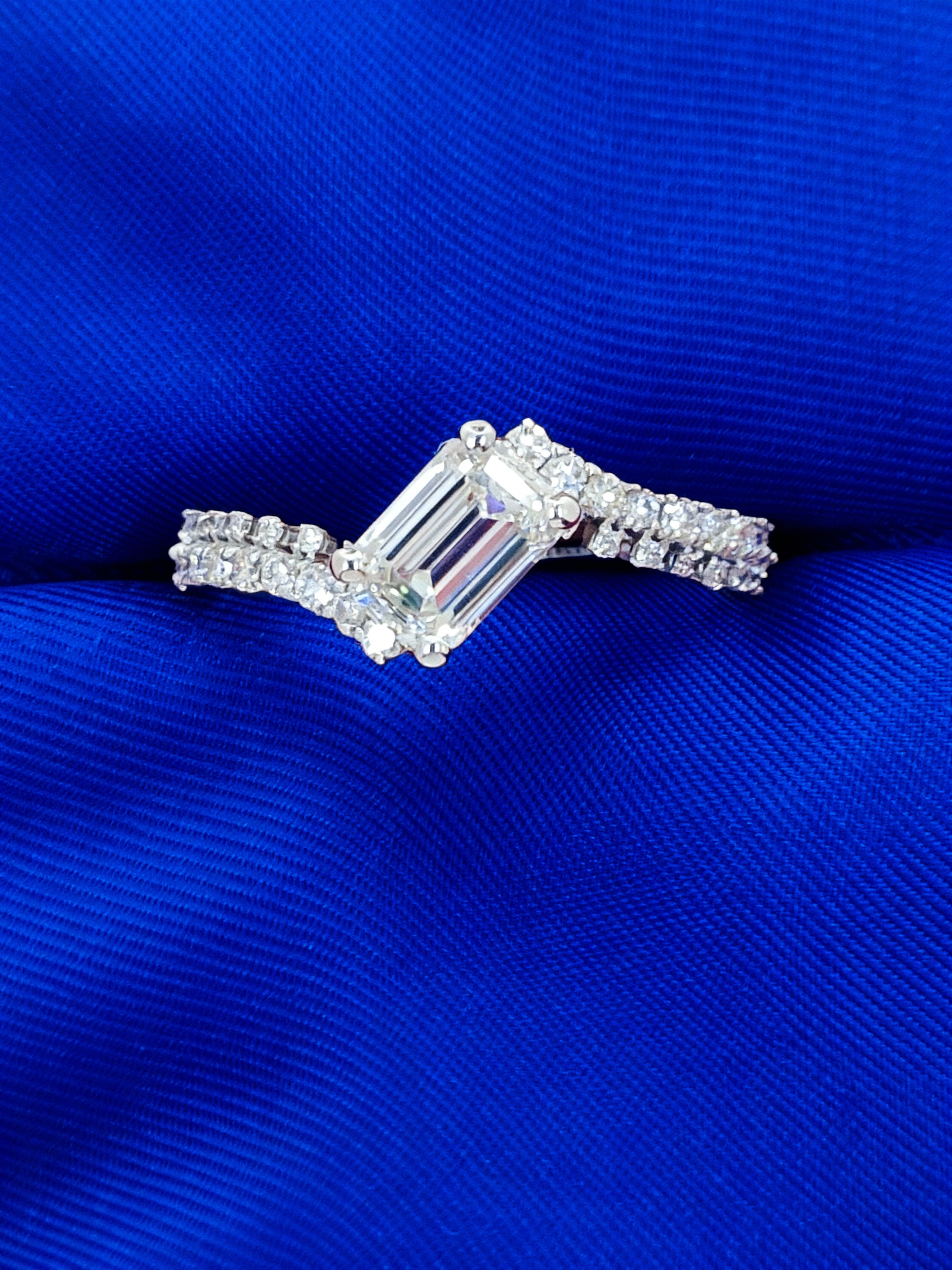 Emerald Cut Diamond Ring