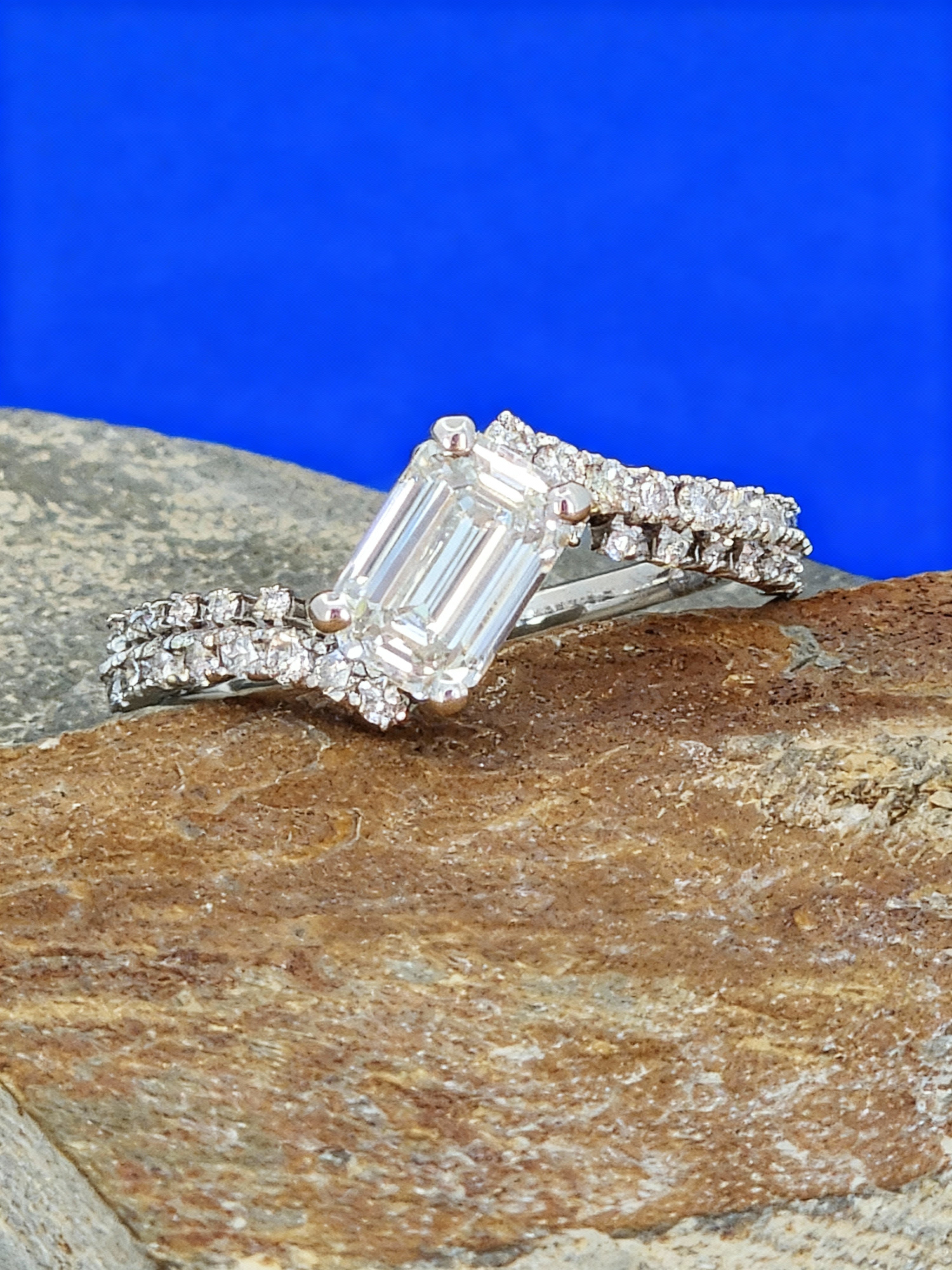 Emerald Cut Diamond Ring