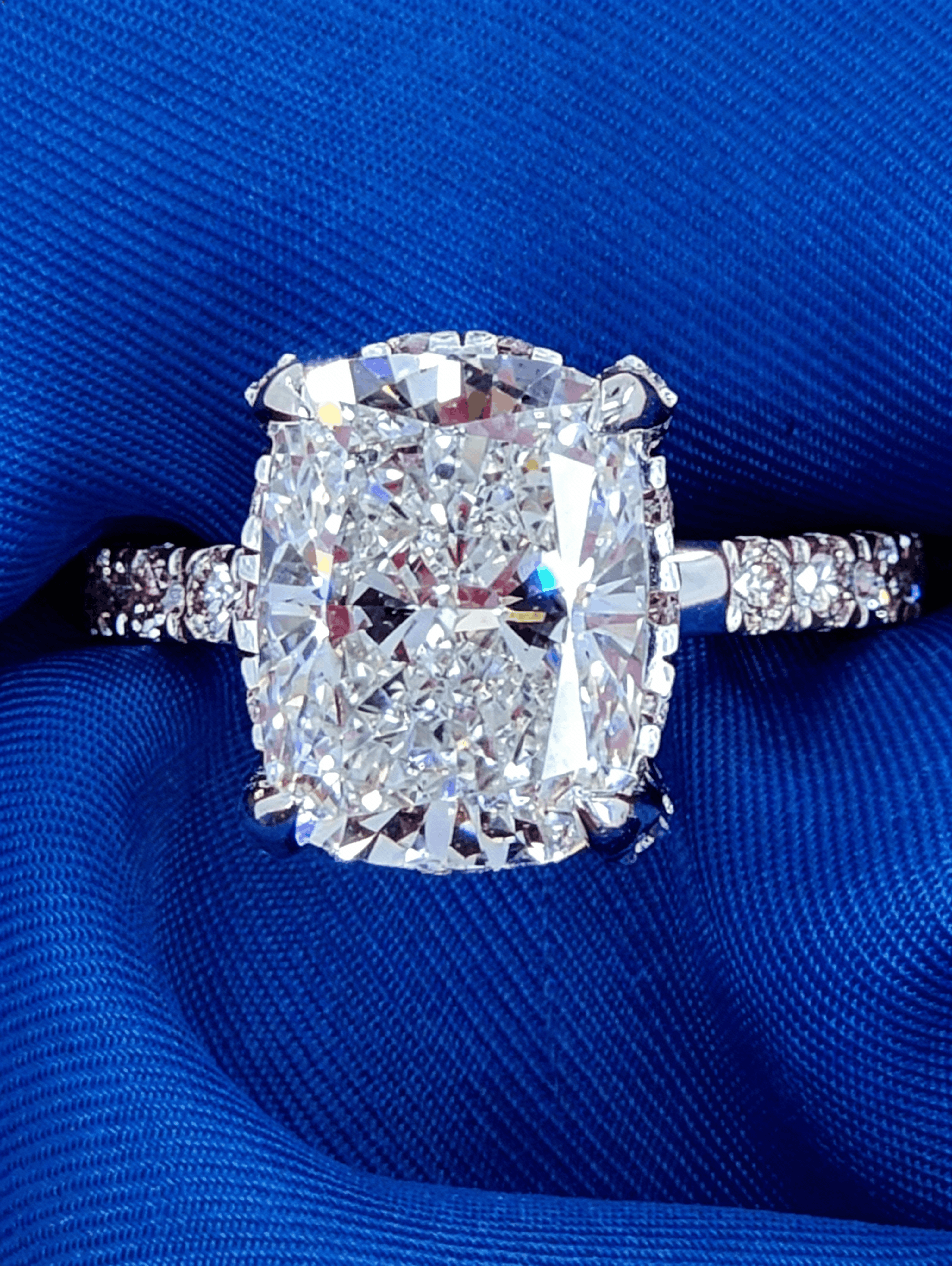 Huge Cage Diamond Ring